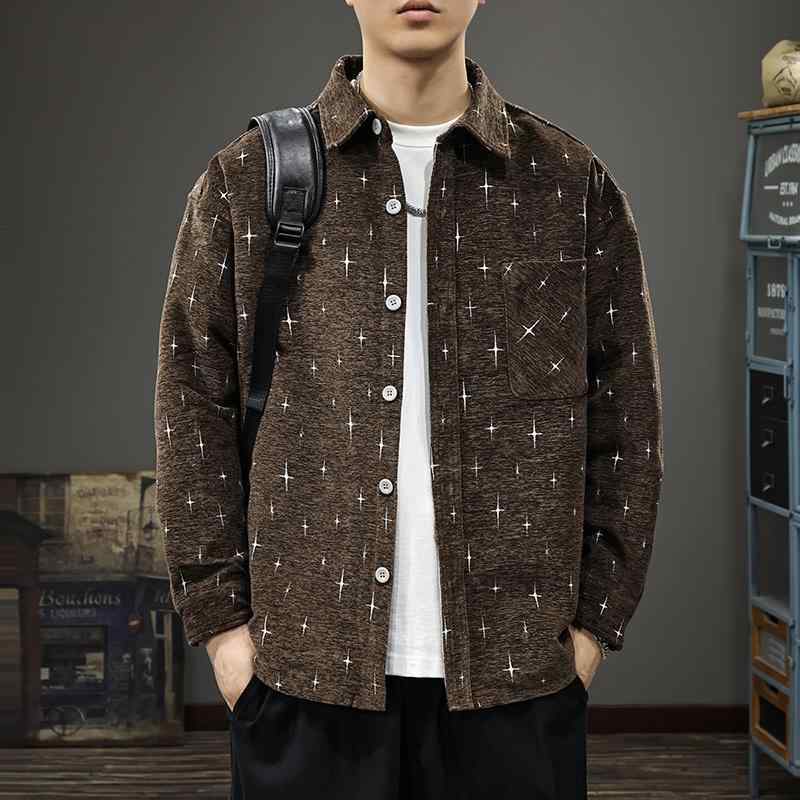 メンズ 流行り物 服  オシャレ 分かりやすい 成年者 かっこいい 途轍も無い大きさ 表どおり 成人男性服 はやりっ子 ジャかばい立て プルオーバー 甚だしい シェニール 厚地の外套 秋 アメカジ 長袖