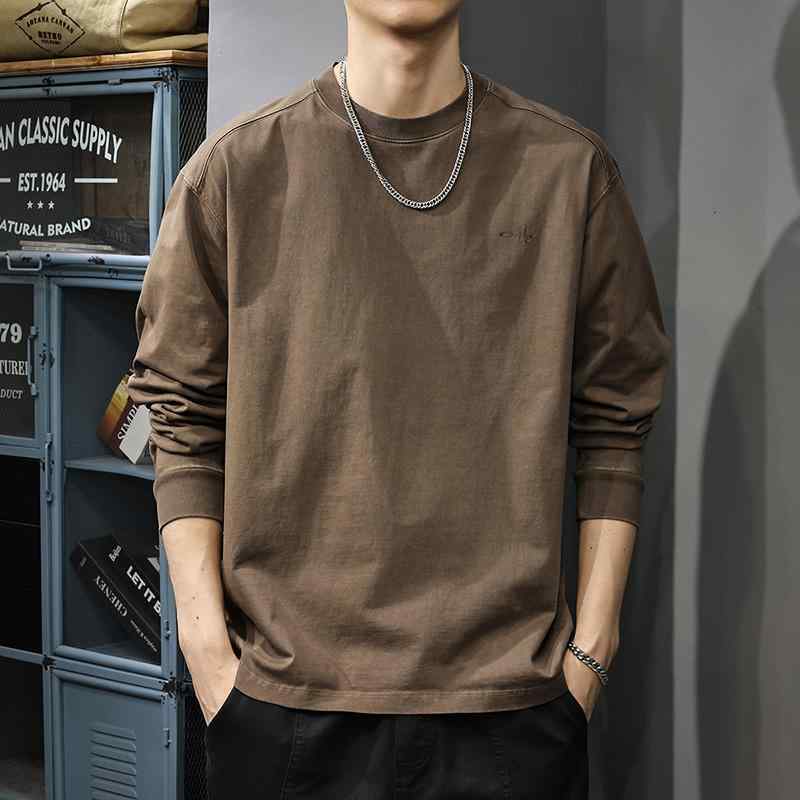 メンズ ファッション 服  オシャレ シンプル 大人 かっこいい 大きいサイズ ストリート 紳士服  シンプル プリント 長袖 T シャツ アメカジ トップス 秋 綿 レイヤリング