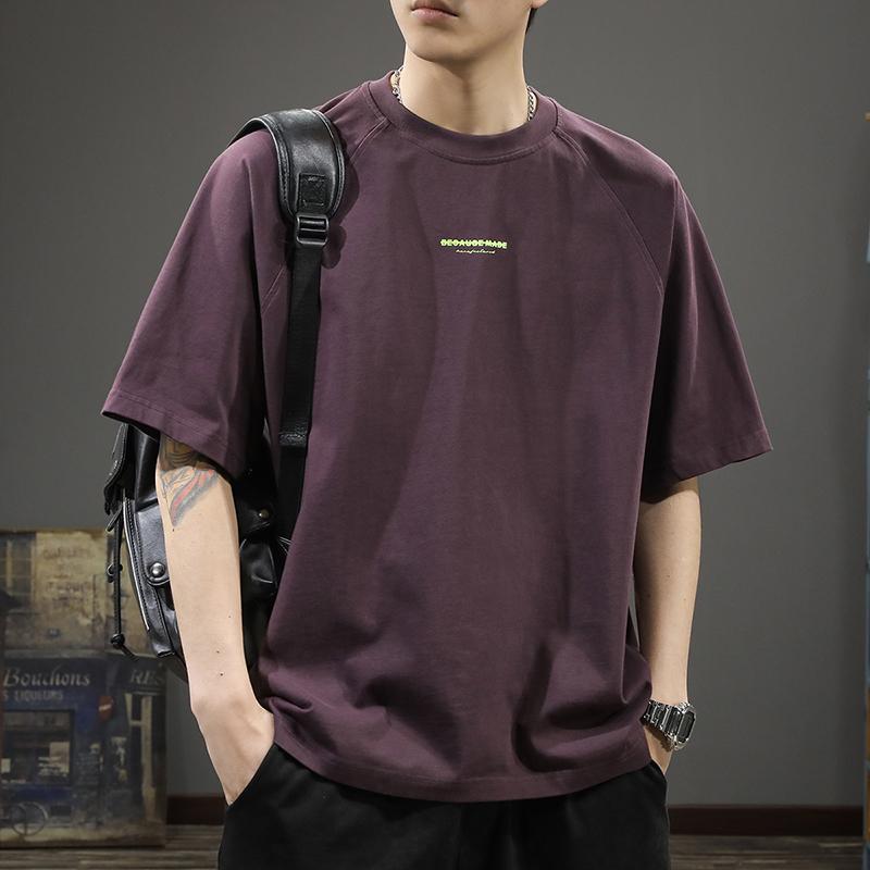 メンズ ファッション 服 オシャレ シンプル 大人 かっこいい 大きいサイズ ストリート 紳士服 夏 コットン ヘビー 半袖 T シャツ プリント アメリカン カジュアル
