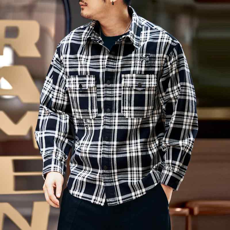 メンズ 流行り物 服  オシャレ 分かりやすい 成年者 かっこいい 途轍も無い大きさ 表どおり 成人男性服  ハイエンド アメリカン 白 読み合わせる柄 プルオーバー 秋 レトロ 細工物御召しもの 長袖 上衣