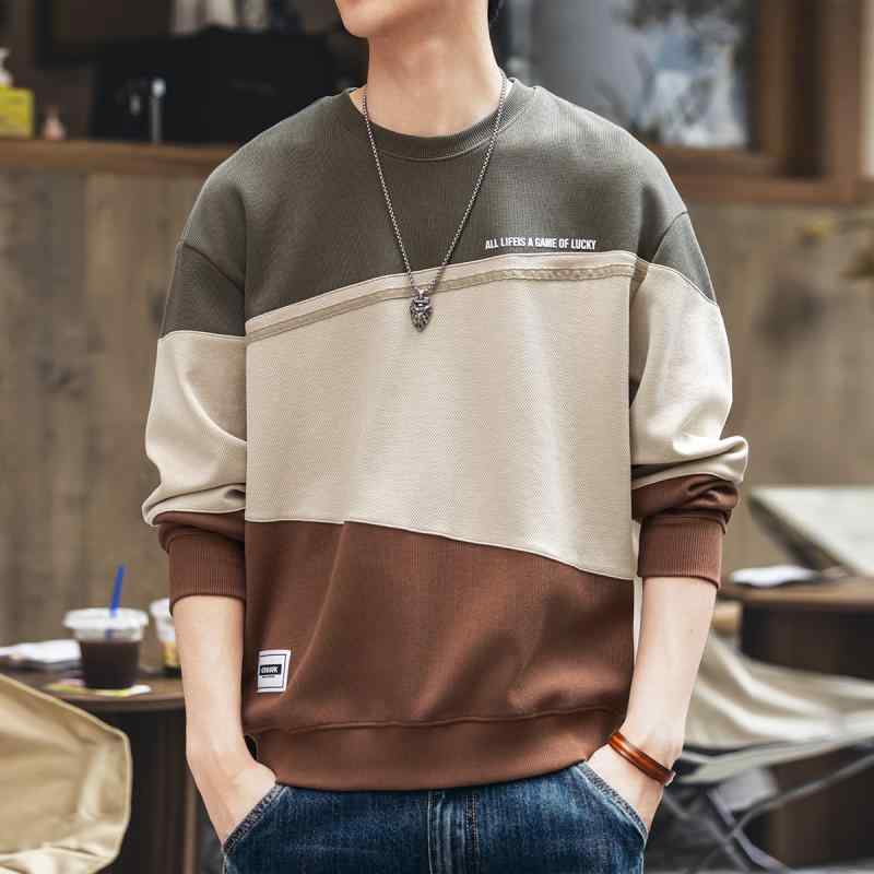 メンズ 流行り物 服  オシャレ 分かりやすい 成年者 かっこいい 途轍も無い大きさ 表どおり 成人男性服  ハイエンド アメリカン 甚だしい  流汗 プルオーバー 秋 ゆったり 長袖 プルオーバー
