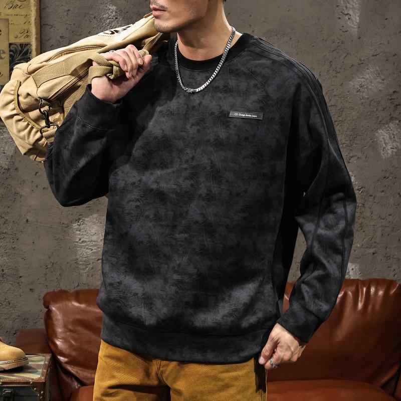 メンズ ファッション 服 オシャレ シンプル 大人 かっこいい 大きいサイズ ストリート 紳士服 抗 ヘビー 380 グラム 長袖 スウェット シャツ ラウンドネック T シャツ ジャケット