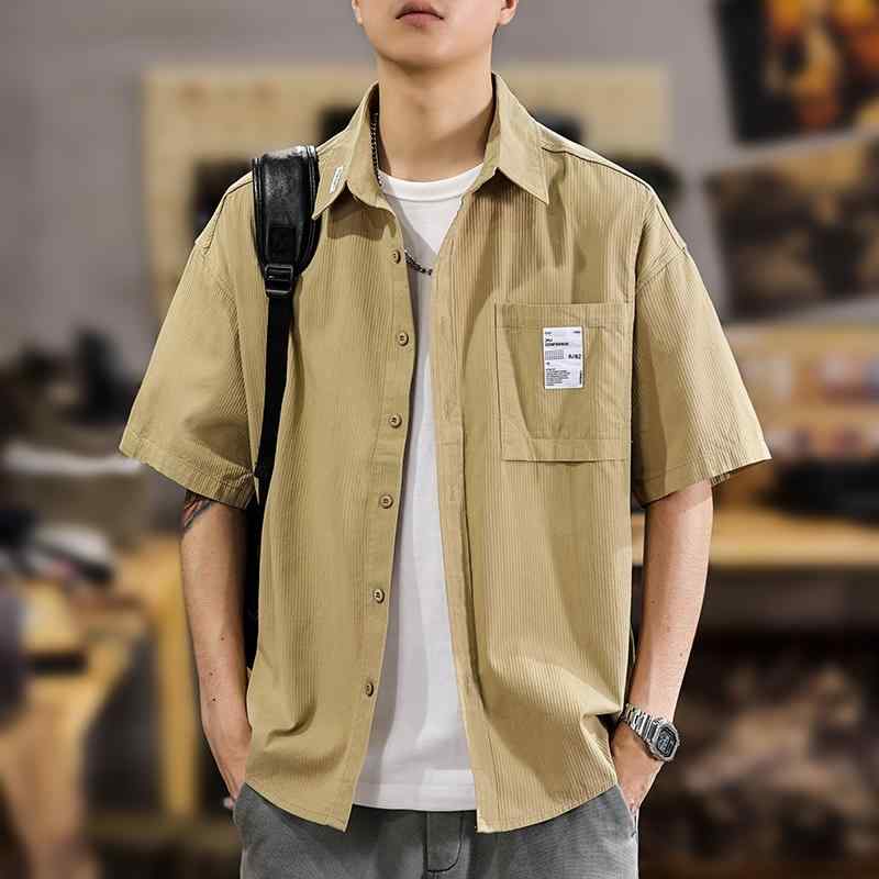 メンズ 流行り物 服  オシャレ 分かりやすい 成年者 かっこいい 気が大きい大きさ 表どおり 成人男性服  アメリカン 流行り物 綿 細工物お召しもの 半袖 プルオーバー 夏 心地よい 上衣