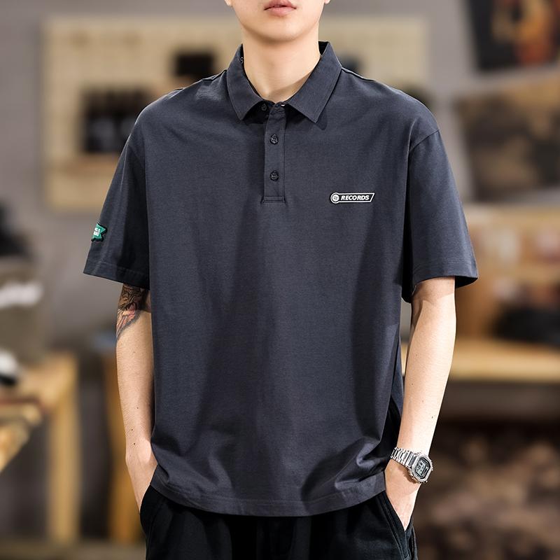 メンズ 流行り物 服  オシャレ 分かりやすい 成年者 かっこいい 大層らしい大きさ 表どおり 成人男性服 夏 朦々たる 綿 半袖 ポロ プルオーバー アメリカン 心地よい T プルオーバー