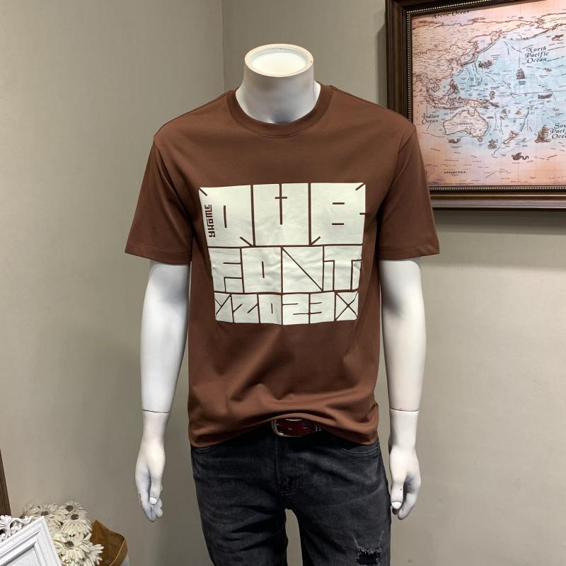 メンズ 流行り物 服  オシャレ 分かりやすい 成年者 かっこいい 気が大きい大きさ 表どおり 成人男性服 夏 ラウンドのど首 刷り上げる 半袖 T プルオーバー トップス