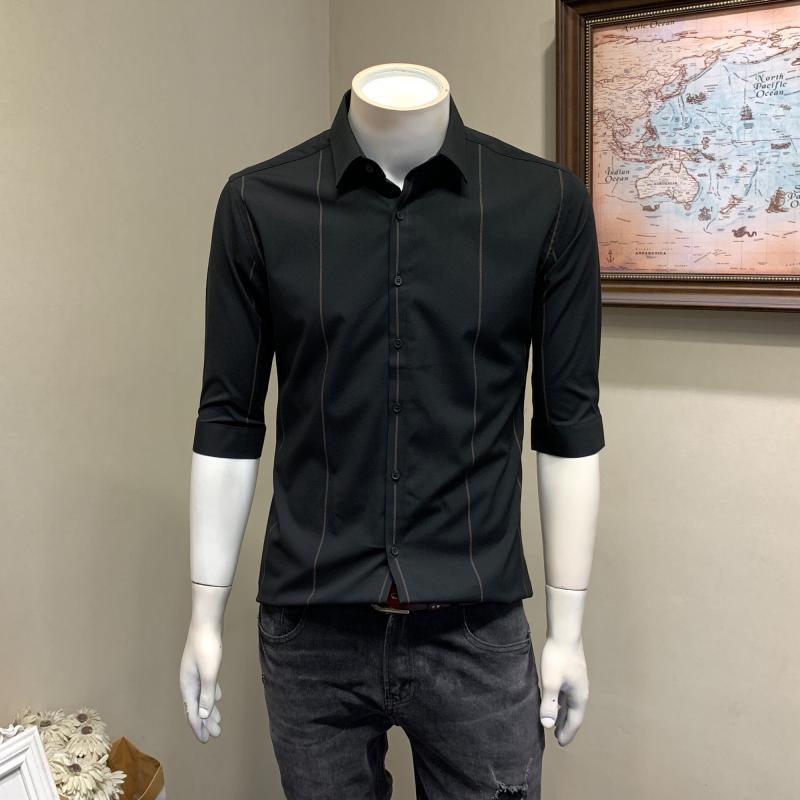 メンズ 流行り物 服  オシャレ 分かりやすい 成年者 かっこいい 気が大きい大きさ 表どおり 成人男性服 五分袖 プルオーバー 夏 半袖 二分の一 捩り 商行為 心地よい か細い