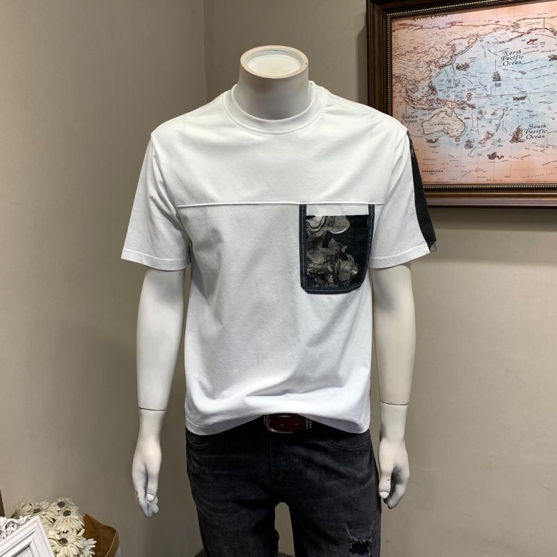 メンズ 流行り物 服  オシャレ 分かりやすい 成年者 かっこいい 気が大きい大きさ 表どおり 成人男性服  ラウンドのど首 色合い 差しつかえる 半袖 T プルオーバー 冷やりとした ボトムス