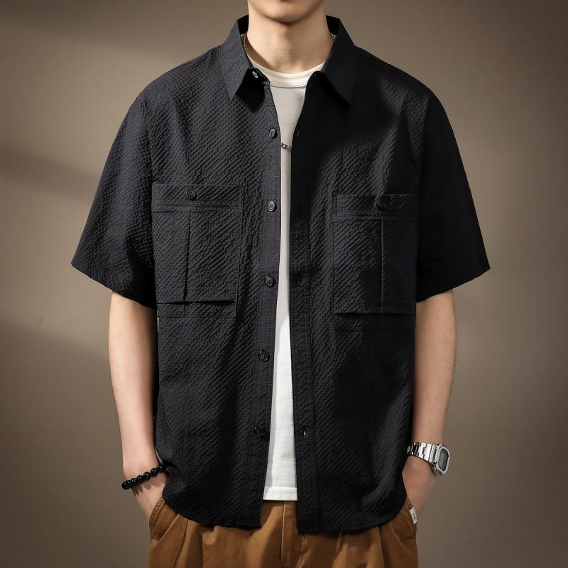 メンズ 流行り物 服  オシャレ 分かりやすい 成年者 かっこいい 気が大きい大きさ 表どおり 成人男性服  ハイエンド 冷感 速乾 砂上の楼閣 風合い 半袖 プルオーバー 夏 細工物お召しもの