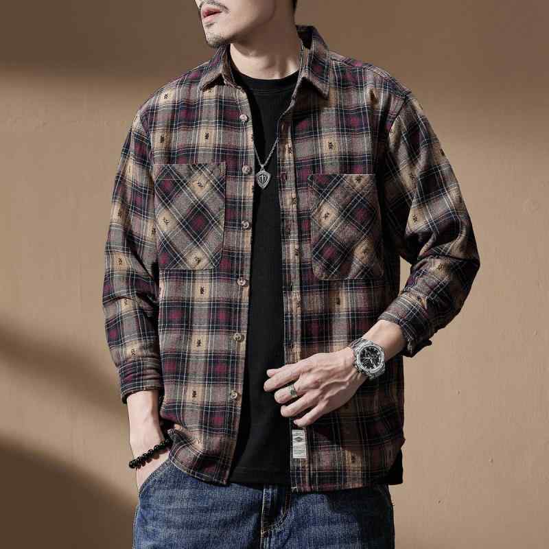 メンズ 流行り物 服  オシャレ 分かりやすい 成年者 かっこいい 途轍も無い大きさ 表どおり 成人男性服  レトロ 読み合わせる柄 長袖 プルオーバー 歳月 ハイエンド 綿 心地よい アメリカン 甚だしい 上衣