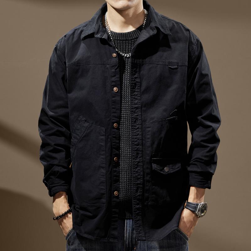 メンズ 流行り物 服  オシャレ 分かりやすい 成年者 かっこいい 途轍も無い大いさ 表どおり 成人男性服  アメリカン レトロ 甚だしい 狩り 細工物上衣 時間 心地好い アウトドア プルオーバー 上衣 コート・ジャケット-メンズファッション