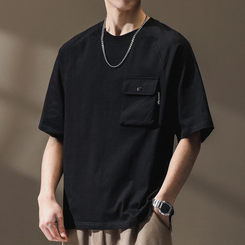 メンズ ファッション 服 オシャレ シンプル 大人 かっこいい 大きいサイズ ストリート 紳士服 ハイエンド ポケット ヘビー マウンテン アウトドア ハーフスリーブ スマート T シャツ スレッジ