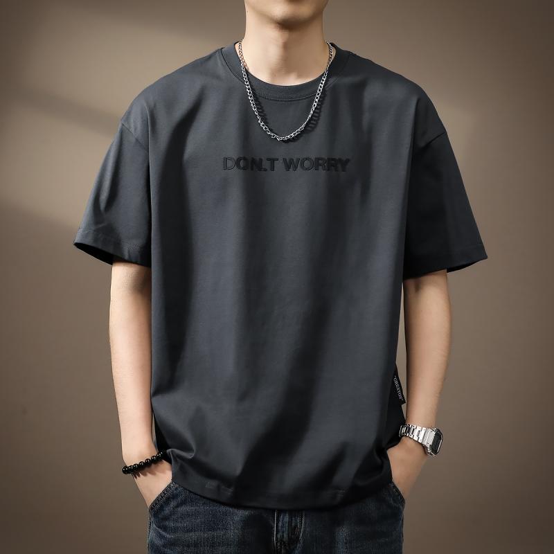 メンズ 流行り物 服  オシャレ 分かりやすい 成年者 かっこいい 気が大きい大きさ 表どおり 成人男性服 260 瓦 甚だしい 分かりやすい 半袖 T プルオーバー 夏 ラウンドのど首
