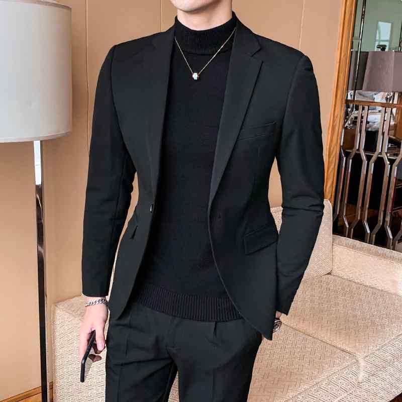 メンズ 服 シンプル ファッション オシャレ 大人 かっこいい 大きいサイズ ストリート 紳士服 カジュアル スーツ ビジネス フォーマルスーツ ブ エコ レザー スリム