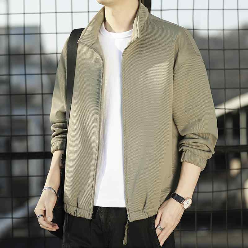 メンズ 服 シンプル ファッション オシャレ 大人 かっこいい 大きいサイズ ストリート 紳士服 スタンドカラー ジャケット カジュアル 防風