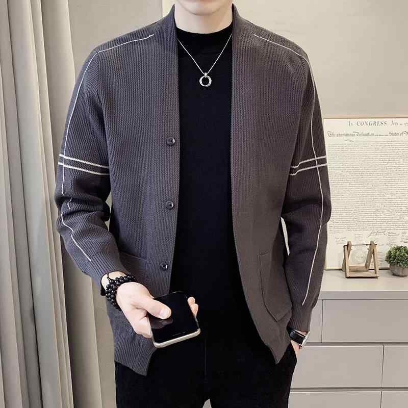 メンズ 服 シンプル ファッション オシャレ 大人 かっこいい 大きいサイズ ストリート 紳士服 ニットカーディガン ジャケット スリムフィット カラー エレガント シンプル 快適|リコット