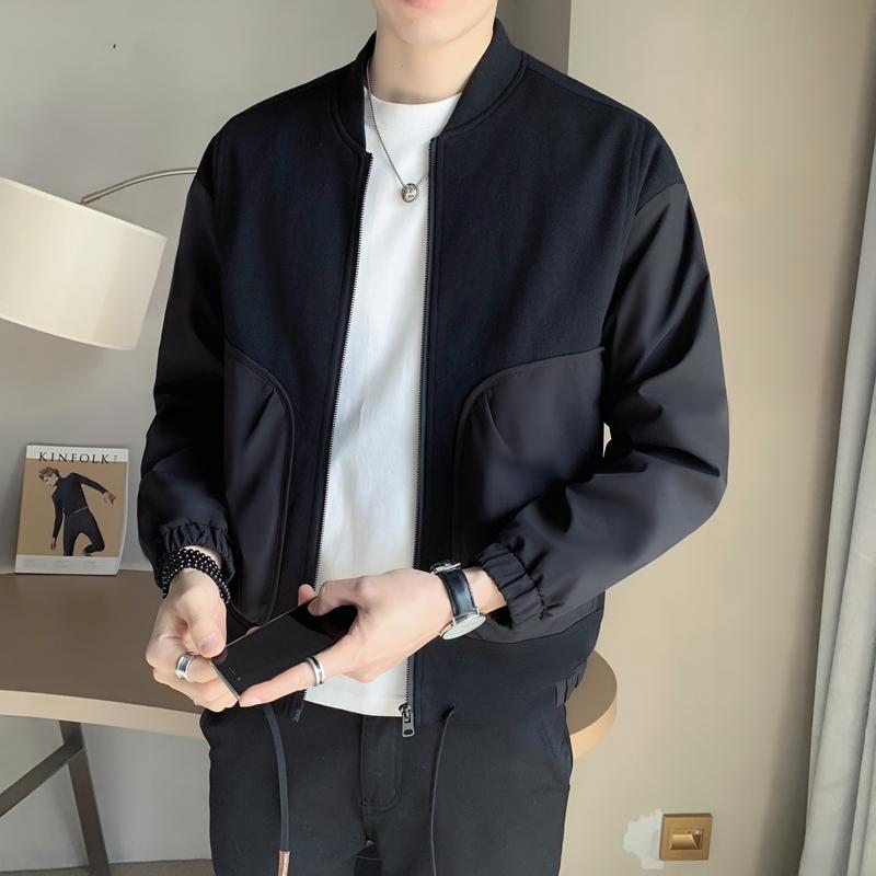 メンズ 服 シンプル ファッション オシャレ 大人 かっこいい 大きいサイズ ストリート 紳士服 ベースボール カラー ジャケット カジュアル 快適 シンプル|リコット