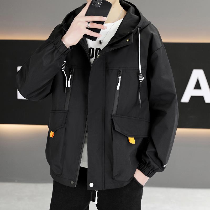 メンズ 服 シンプル ファッション オシャレ 大人 かっこいい 大きいサイズ ストリート 紳士服 アサルト ジャケット 春　秋 マルチ ポケット ワークジャケット カジュアル スポーツ フード トップス