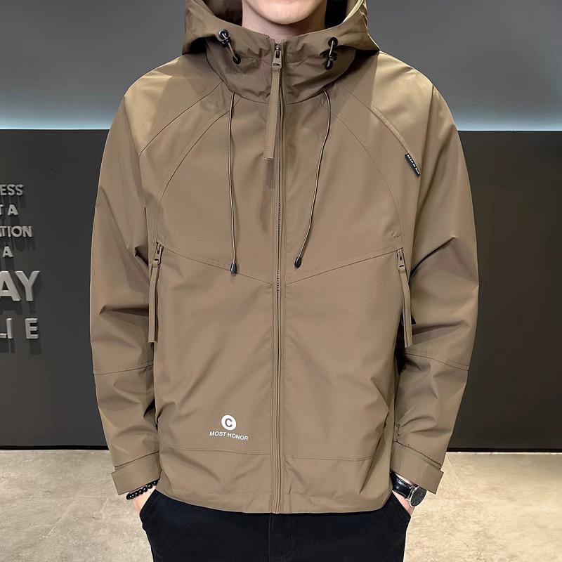 メンズ 服 シンプル ファッション オシャレ 大人 かっこいい 大きいサイズ ストリート 紳士服 ジャケット 春 フード 防水 カジュアル シンプル