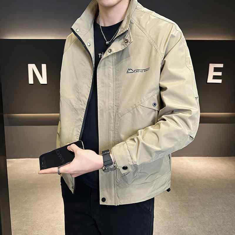 メンズ 服 シンプル ファッション オシャレ 大人 かっこいい 大きいサイズ ストリート 紳士服 スタンドカラー ジャケット 春秋 ゆったり 快適 ウインドブレーカー カジュアル 薄手 コート｜リコット