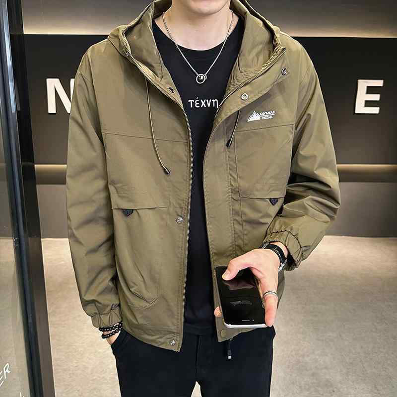 メンズ 服 シンプル ファッション オシャレ 大人 かっこいい 大きいサイズ ストリート 紳士服 ジャケット 春秋 ハイエンド カジュアル シンプル フード トップス