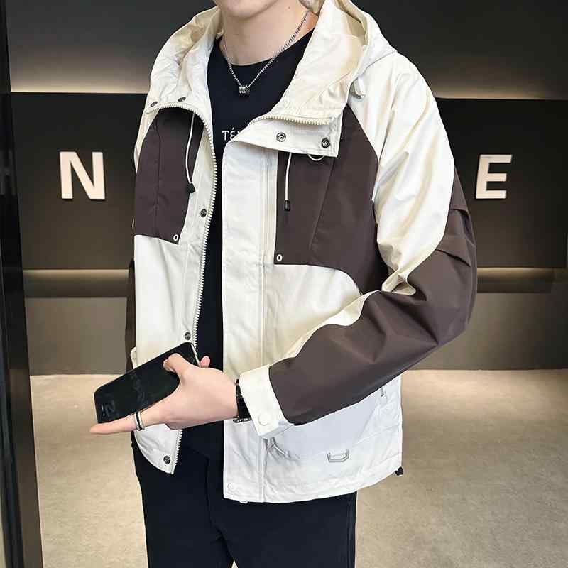 メンズ  服 分かりやすい 流行り物 オシャレ 成年者 かっこいい 気が大きい大きさ 表どおり 成人男性服 アウトドア 上衣 ボンネット ゆったり ハイエンド 防風