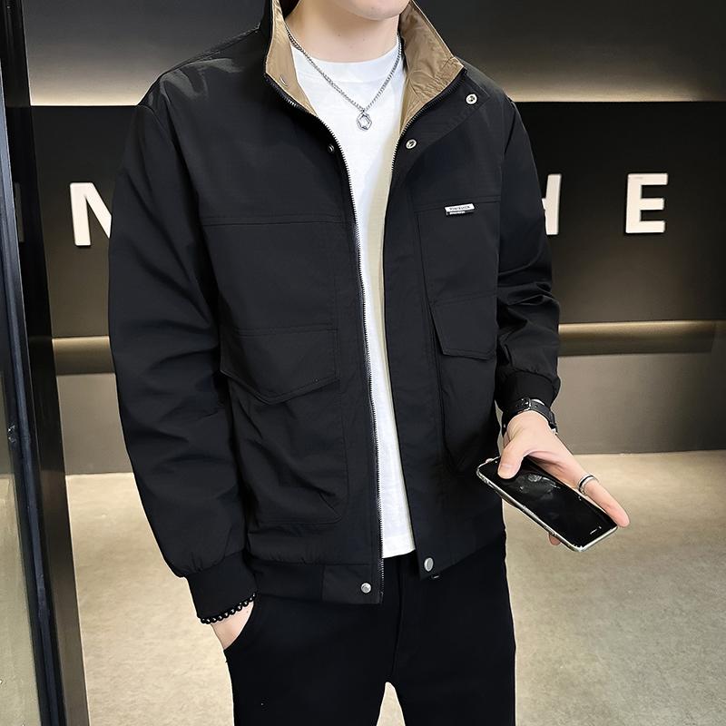 メンズ 服 シンプル ファッション オシャレ 大人 かっこいい 大きいサイズ ストリート 紳士服 ジャケット ハイエンド カジュアル スタンドカラー 服|リコット