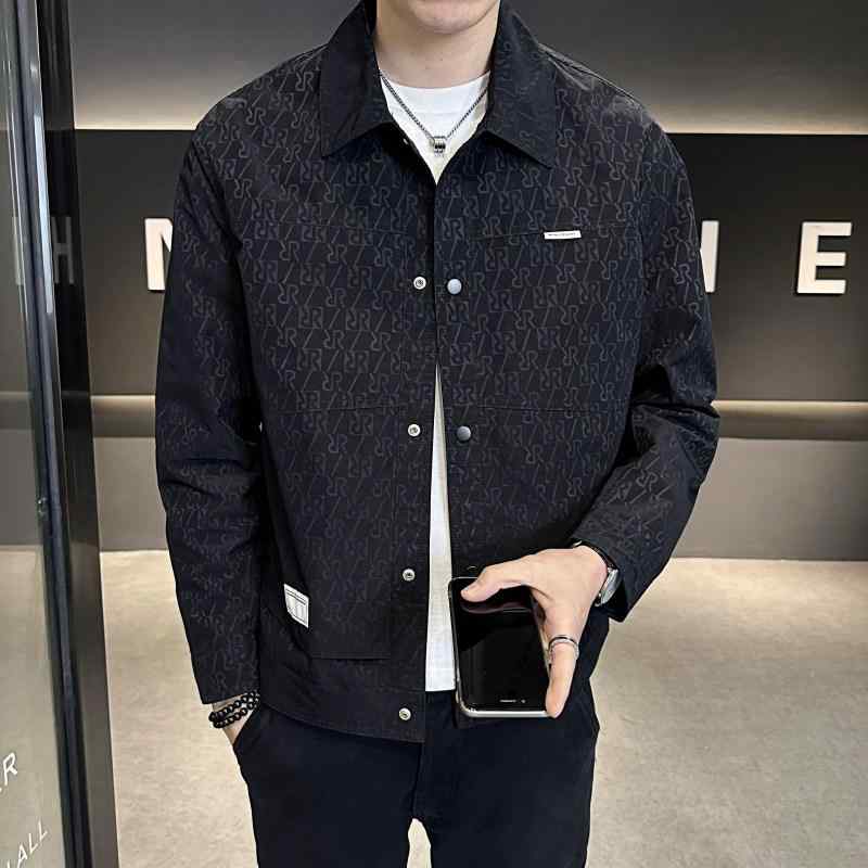 メンズ 服 シンプル ファッション オシャレ 大人 かっこいい 大きいサイズ ストリート 紳士服 春秋 ハイエンド プリント ジャケット 快適 カジュアル 無地 シンプル|リコット