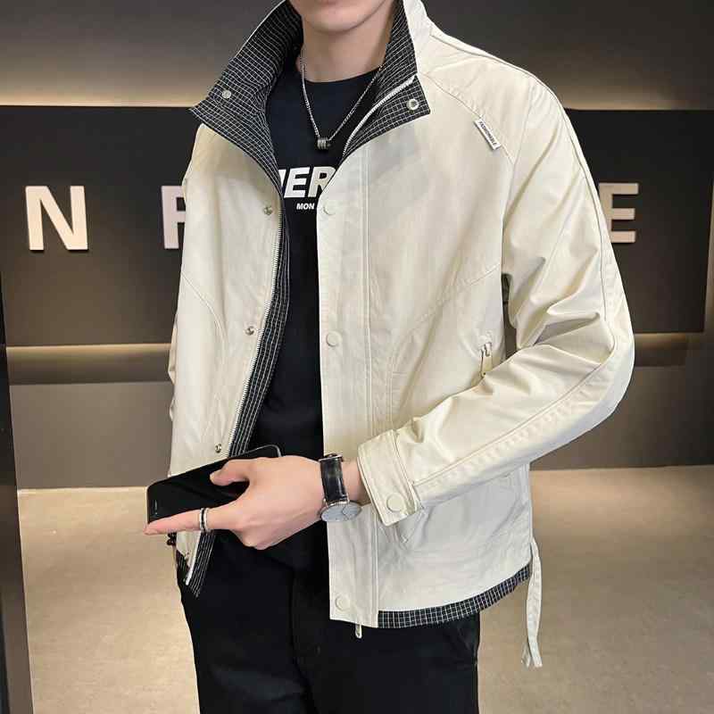 メンズ 服 シンプル ファッション オシャレ 大人 かっこいい 大きいサイズ ストリート 紳士服 ジャケット ワークスタンドカラー トップス ワークカジュアル ファッション 快適