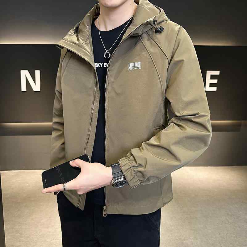 メンズ 服 シンプル ファッション オシャレ 大人 かっこいい 大きいサイズ ストリート 紳士服 ジャケット 春 フード カジュアル ワークウェア ハイエンド トップス|リコット