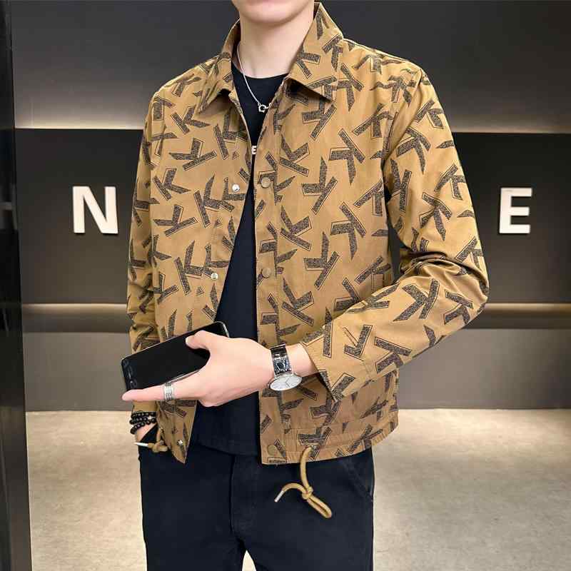 メンズ 服 シンプル ファッション オシャレ 大人 かっこいい 大きいサイズ ストリート 紳士服 ジャケット スリム レター トップス カジュアル