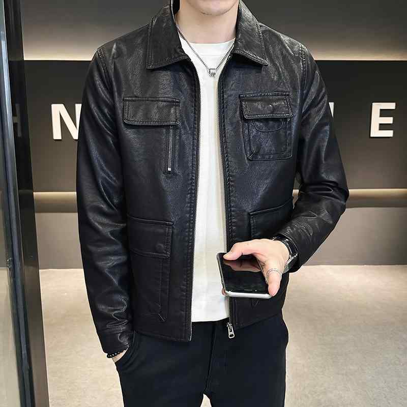 メンズ 服 シンプル ファッション オシャレ 大人 かっこいい 大きいサイズ ストリート 紳士服 エコ レザージャケット 秋 ライダース PU カジュアル｜リコット