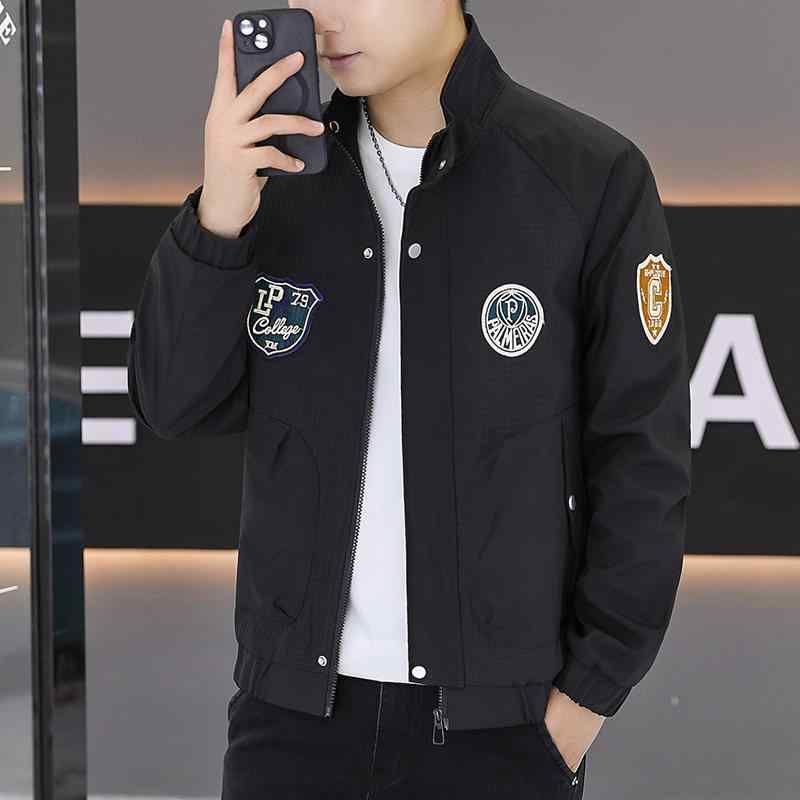 メンズ  服 分かりやすい 流行り物 オシャレ 成年者 かっこいい 気が大きい大きさ 表どおり 成人男性服 秋 照明ランプ色合い 徽章 上衣 か細い トップス