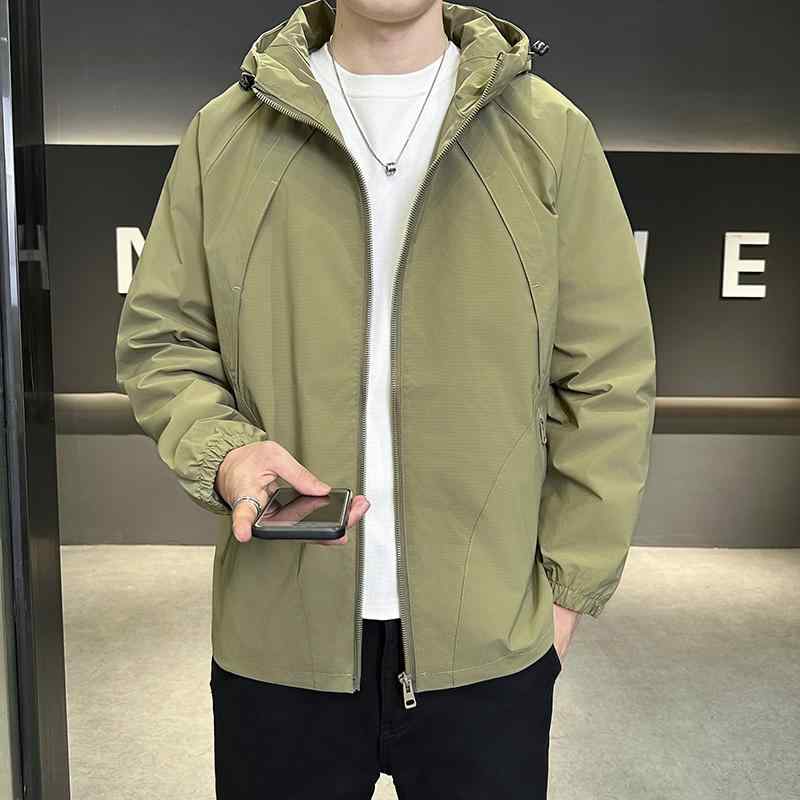 メンズ 服 シンプル ファッション オシャレ 大人 かっこいい 大きいサイズ ストリート 紳士服 ハイエンド ジャケット 秋 フード ゆったり 防風