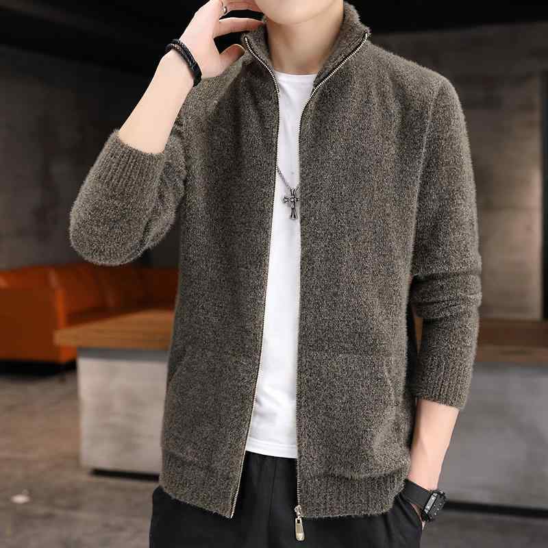 メンズ  服 分かりやすい 流行り物 オシャレ 成年者 かっこいい 気が大きい大きさ 表どおり 成人男性服 スウェーター ジレー 上衣 無地 か細い 編み物 アウターウェア