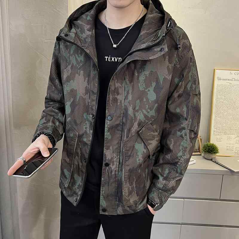 メンズ 服 シンプル ファッション オシャレ 大人 かっこいい 大きいサイズ ストリート 紳士服 春秋 迷彩 ジャケット アウトドア クール|リコット