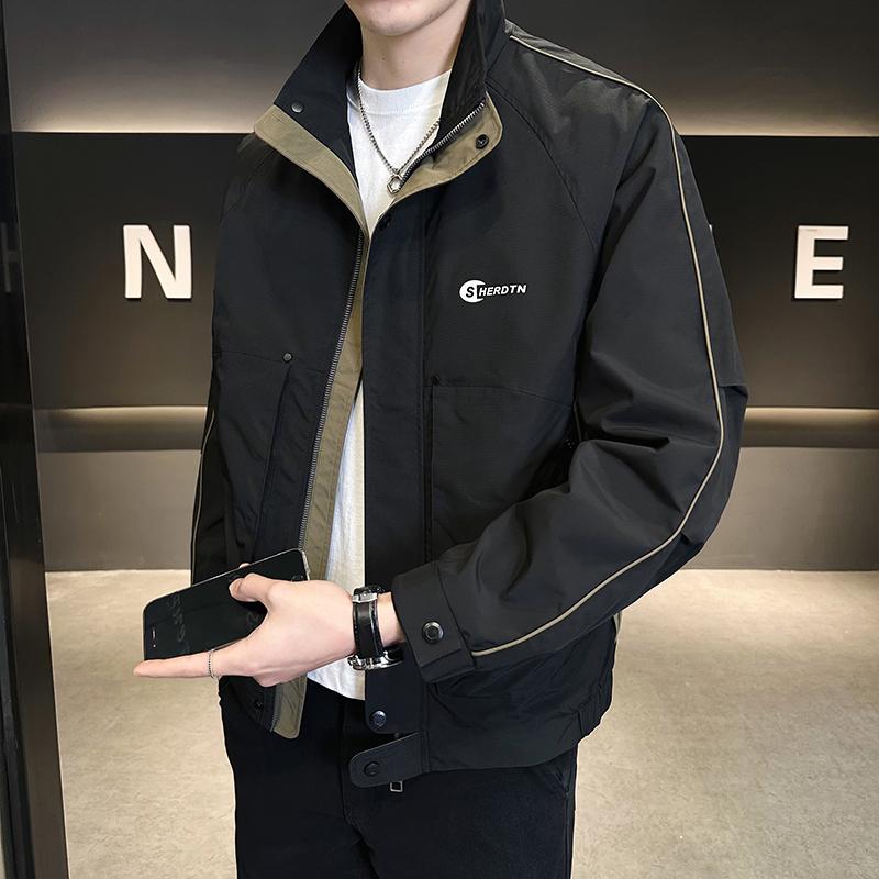 メンズ  服 分かりやすい 流行り物 オシャレ 成年者 かっこいい 気が大きい大きさ 表どおり 成人男性服 上衣 服 照明ランプ色合い ハイエンド 細工物上衣
