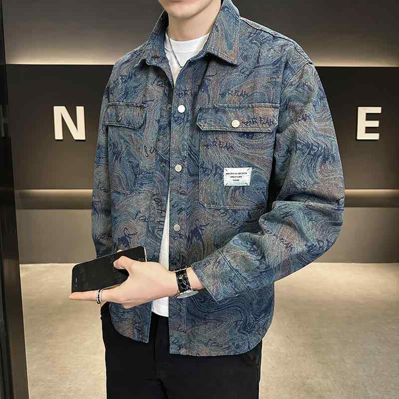 メンズ  服 分かりやすい 流行り物 オシャレ 成年者 かっこいい 途轍も無い大きさ 表どおり 成人男性服 上衣 ハイエンド えの具 ウォッシュデニム