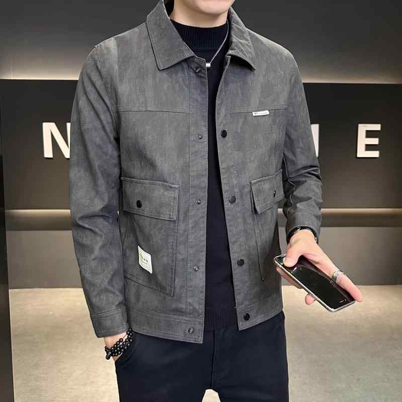 メンズ 服 シンプル ファッション オシャレ 大人 かっこいい 大きいサイズ ストリート 紳士服 PU エコ レザー ジャケット ハイエンドスリム カジュアル｜リコット