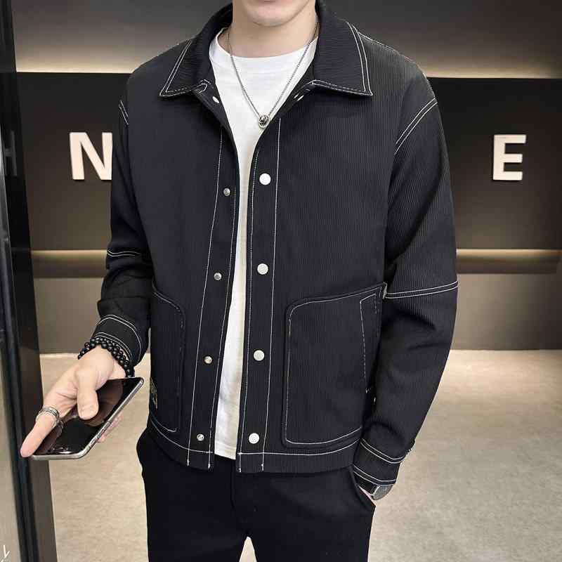 メンズ 服 シンプル ファッション オシャレ 大人 かっこいい 大きいサイズ ストリート 紳士服 ジャケット ゆったり ファッション シンプル トップス