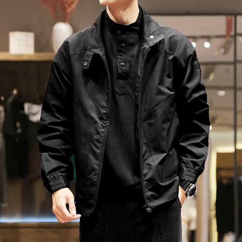 メンズ  服  分かりやすい 流行り物 オシャレ 成年者 かっこいい 馬鹿でかい大きさ 表どおり 成人男性服 細工物上衣 心地好い ファスナー 上衣