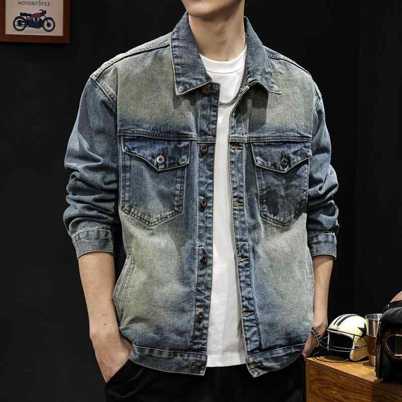 メンズ 服 シンプル ファッション オシャレ 大人 かっこいい 大きいサイズ ストリート 紳士服 アメリカンデニムジャケット 秋服 ジャケット |リコット