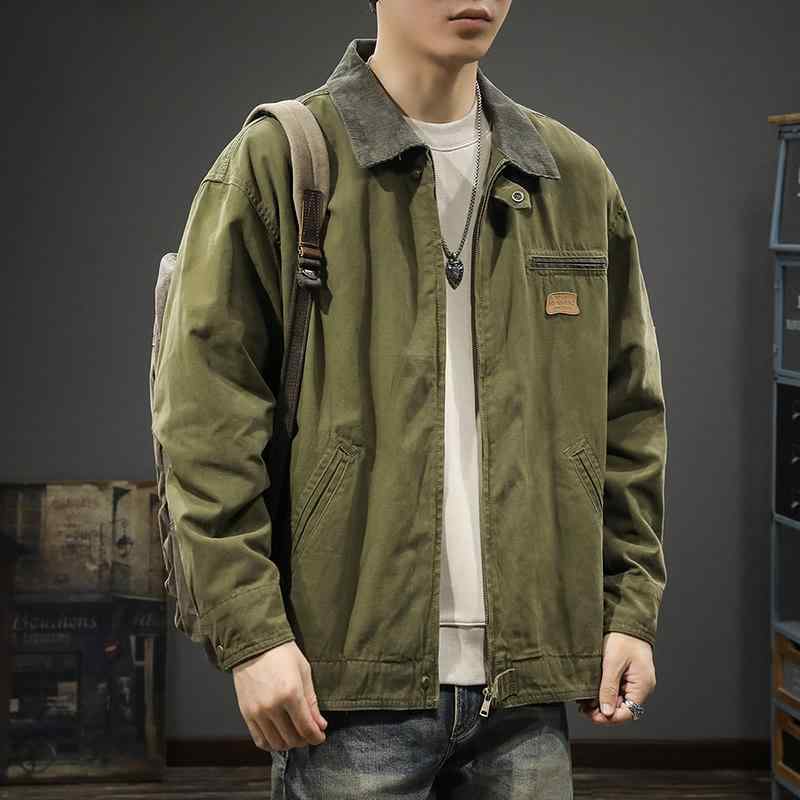 メンズ 服 シンプル ファッション オシャレ 大人 かっこいい 大きいサイズ ストリート 紳士服 アメリカンワークウェア ジャケット 秋 カジュアル ハンティング スーツ 綿 トップス ジャケット