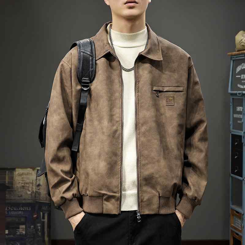 メンズ  服  分かりやすい 流行り物 オシャレ 成年者 かっこいい 馬鹿でかい大きさ 表どおり 成人男性服 レトロ エコ なめし革上衣 秋 上衣 アメリカン PU エコ なめし革 ライダース 上衣