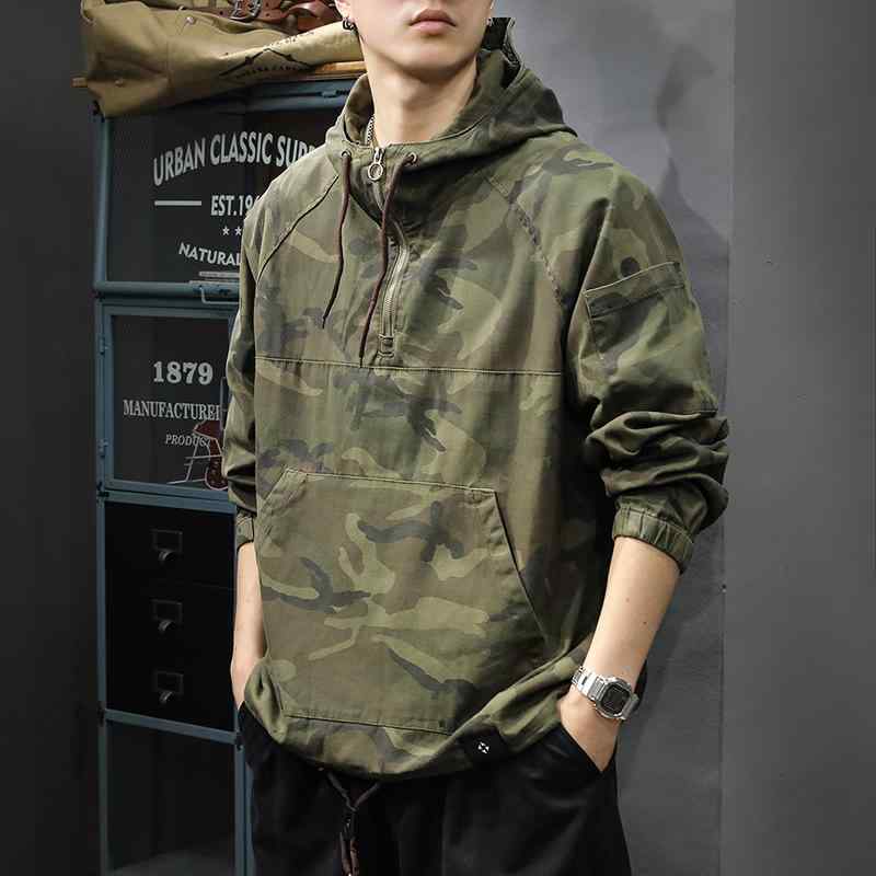 メンズ  服  分かりやすい 流行り物 オシャレ 成年者 かっこいい 気が大きい大きさ 表どおり 成人男性服 アウトドア 心地よい 偽装 ジャケットワークジャケット 秋 二分の一 ジップ ティーシャツ