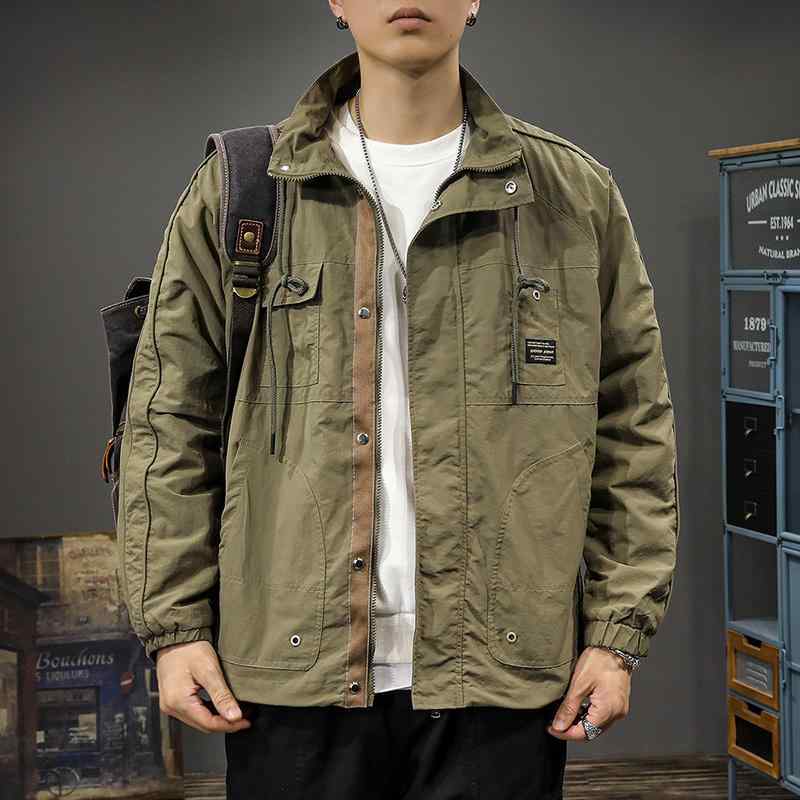 メンズ  服  分かりやすい 流行り物 オシャレ 成年者 かっこいい 途轍も無い大きさ 表どおり 成人男性服 春 アウトドア 細工物御召しもの 心地よい 上衣 ゆったり アメリカン