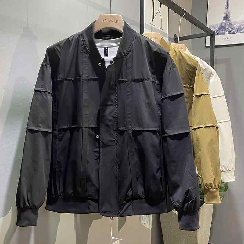 メンズ 服 シンプル ファッション オシャレ 大人 かっこいい 大きいサイズ ストリート 紳士服 秋 野球襟 フライト ジャケット ハイエンド ワークジャケット