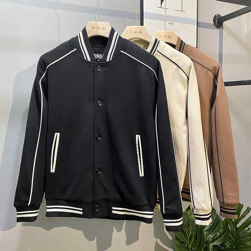 メンズ  服  分かりやすい 流行り物 オシャレ 成年者 かっこいい 途轍も無い大きさ 表どおり 成人男性服 春  いの一番ぬい目 単品乳ぶさ 縞模様 ぬい目 上衣