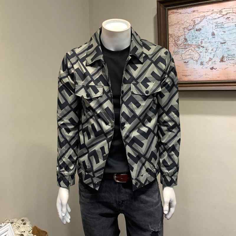 メンズ 服 シンプル ファッション オシャレ 大人 かっこいい 大きいサイズ ストリート 紳士服 春 ジャケット プリント ワークウェア 通勤 ジャケット