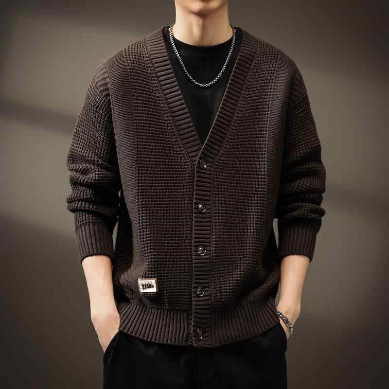 メンズ  服  分かりやすい 流行り物 オシャレ 成年者 かっこいい 途轍も無い大きさ 表どおり 成人男性服 アメリカン甚だしい Vのど頚ジレー プルオーバー 秋 心地よい 上衣