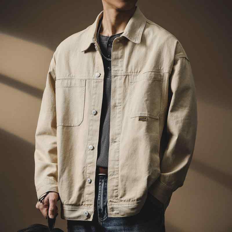 メンズ  服  分かりやすい 流行り物 オシャレ 成年者 かっこいい 馬鹿でかい大きさ 表どおり 成人男性服 ハイエンド アメリカン ともし火 色つや 細工物上衣 朦々たる ジーンズ上衣